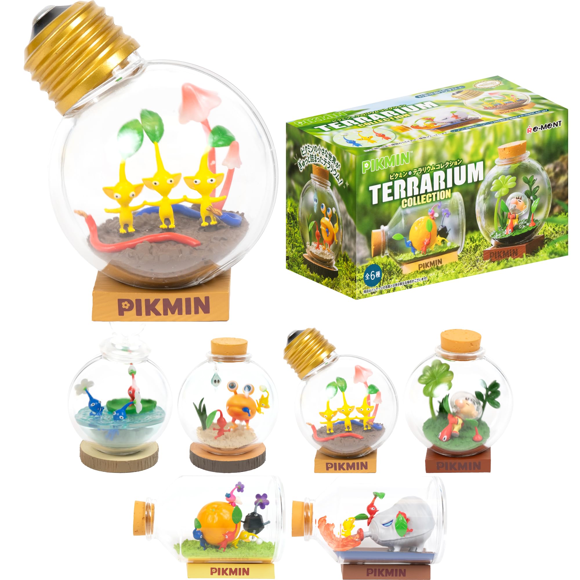 Amazon.com: Hamee RE-Ment Pikmin Blind Box Miniature Figure Set