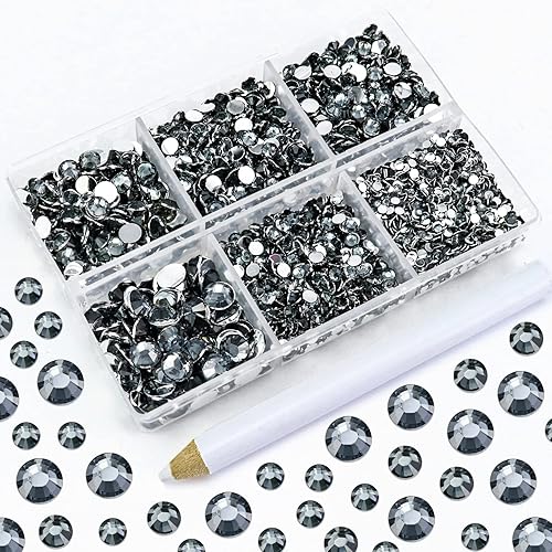 Vista 129 de 4500PCS Resin Flatback Rhinestone, 2mm 3mm 4mm 5mm 6mm Lemon Yellow Flatback Rhinestones for Tumblers, Nails Art, Mugs, Bottles, Craft Decoration