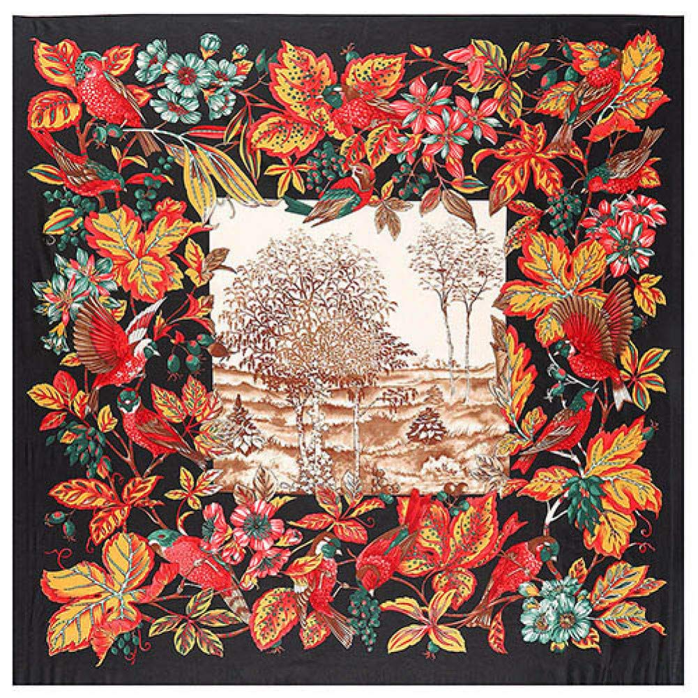 Foulard bandana femmes imprimé floral - Grand hijab et wrap de 130 cm