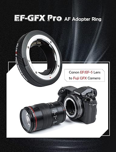Miniatura 2 de VILTROX Adaptador de lente EF-GFX Pro, adaptador GFX de enfoque automático, anillo de control de convertidor de lente compatible con Canon EF/EF-S