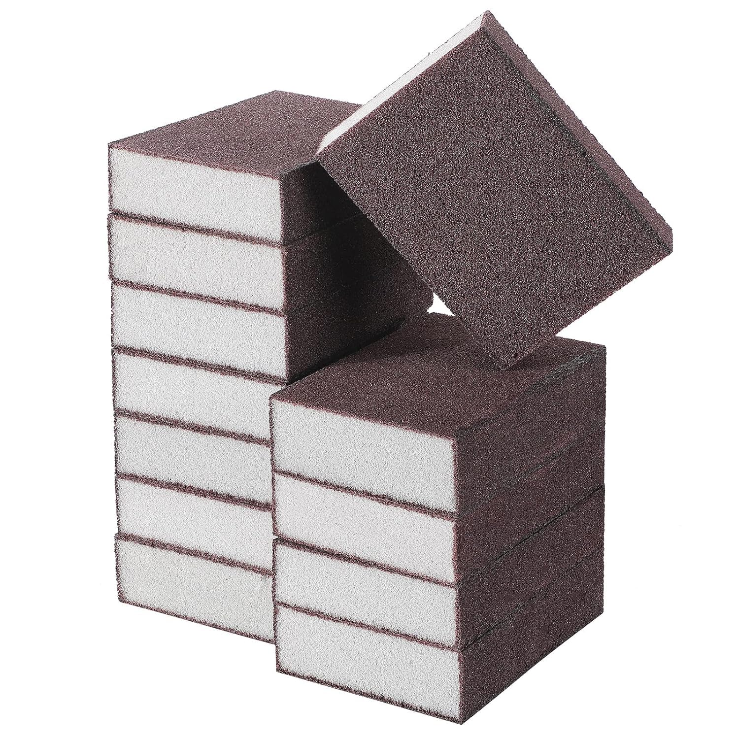 MVM Enterprise Sanding Sponge Block for Kitchen Use, Multipurpose Sand Paper Magic Scrub Sponge Deep Cleaner Eraser Kitchen Tool 4 pcs 1