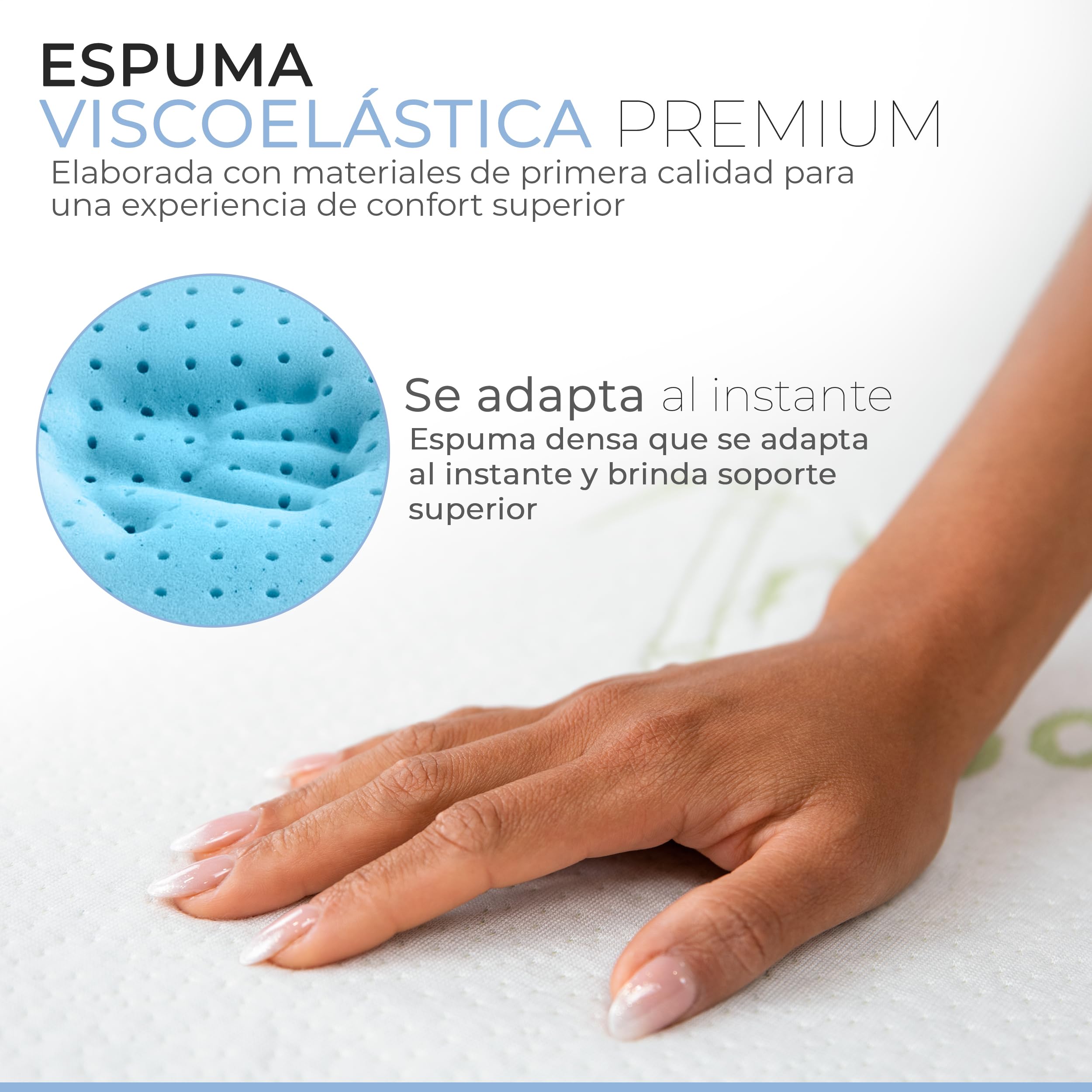 Restwell® Almohada Cuña Ergonómica 60 cm de Ancho | Cojin Respaldo para Leer Ver TV o Trabajar con Portátil en Cama y Sofá | Soporte Cómodo de Espalda | Viscoelástica Transpirable | 2 Fundas Incluidas