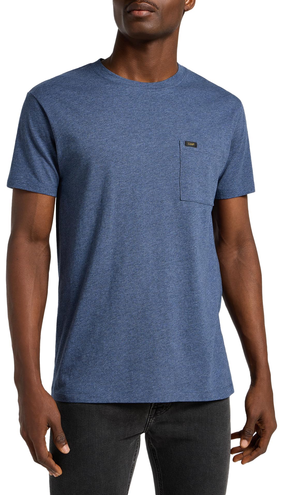 Lee Men's Indigo (Mood Indigo) Ultimate Pocket Tee T-Shirt, Large