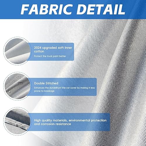 Miniatura 2 de Funda impermeable para camioneta Nissan Frontier 1998-2023 (Crew CabKing Cab), cubierta completa resistente a la intemperie para todo tipo de clima,