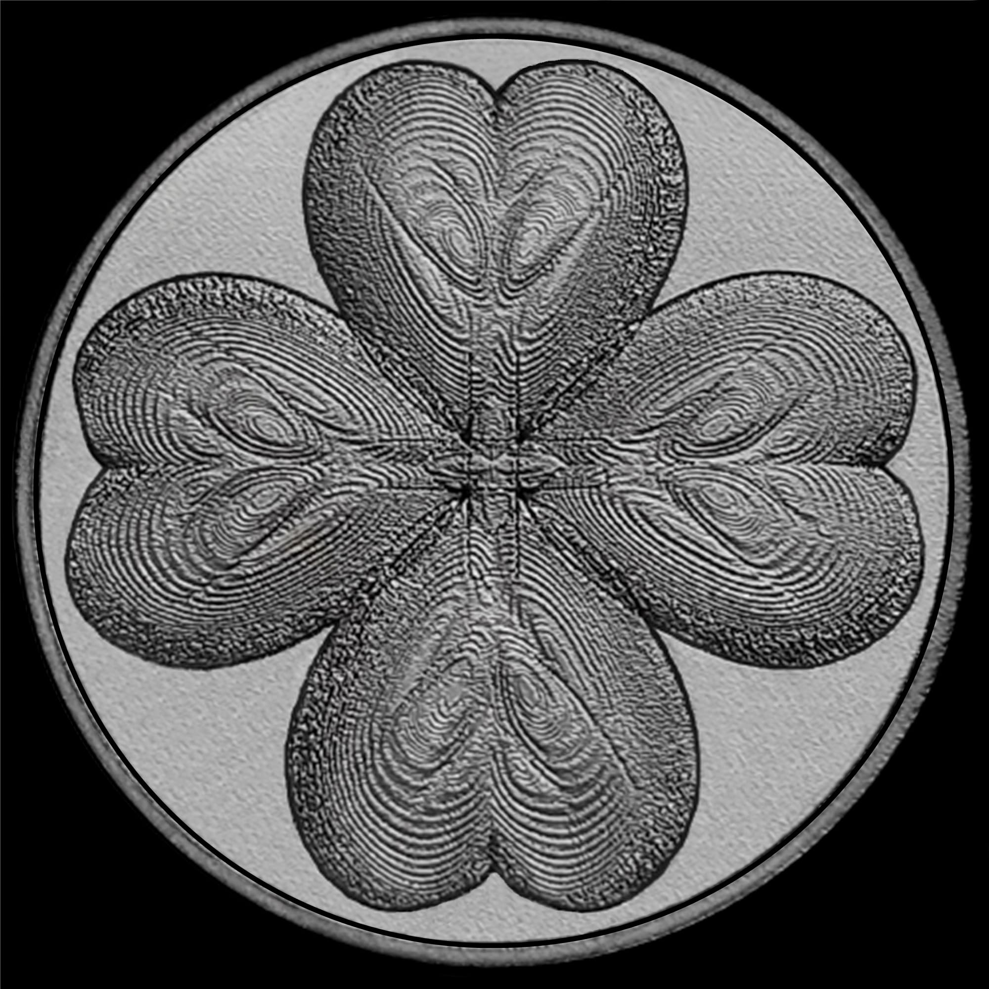 NICKSTON Four Leaf Clover Engraved Band Compatible with Garmin Fenix 7X Solar Sapphire 6X Pro 5X Plus Fenix 3 Descent Mk1 Mk2 Mk2i Black Stainless Steel Strap B-SR1-A26 (8.5