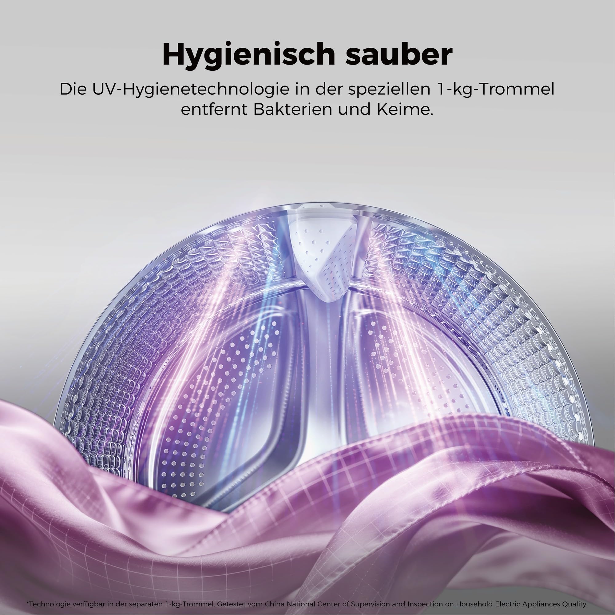Haier MultiWash Waschmaschine 10+1+1kg I 3 Trommeln I Energieklasse A, 1.400 U/Min., Inverter-Motor, Automatikprogramm, UV-Hygiene, Automatikdosierung, Aquastop I HAMQD 410CBL9GN-84