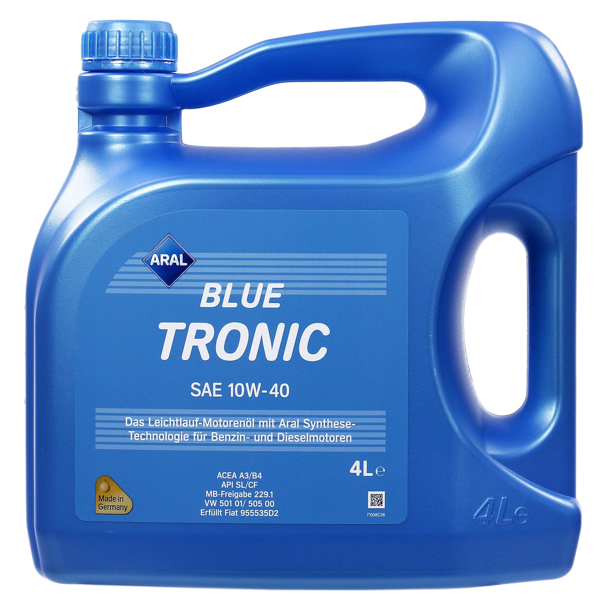 1 l + 4 l = 5 litri ARAL BLUETRONIC BLUE TRONIC 10W-40 olio motore
