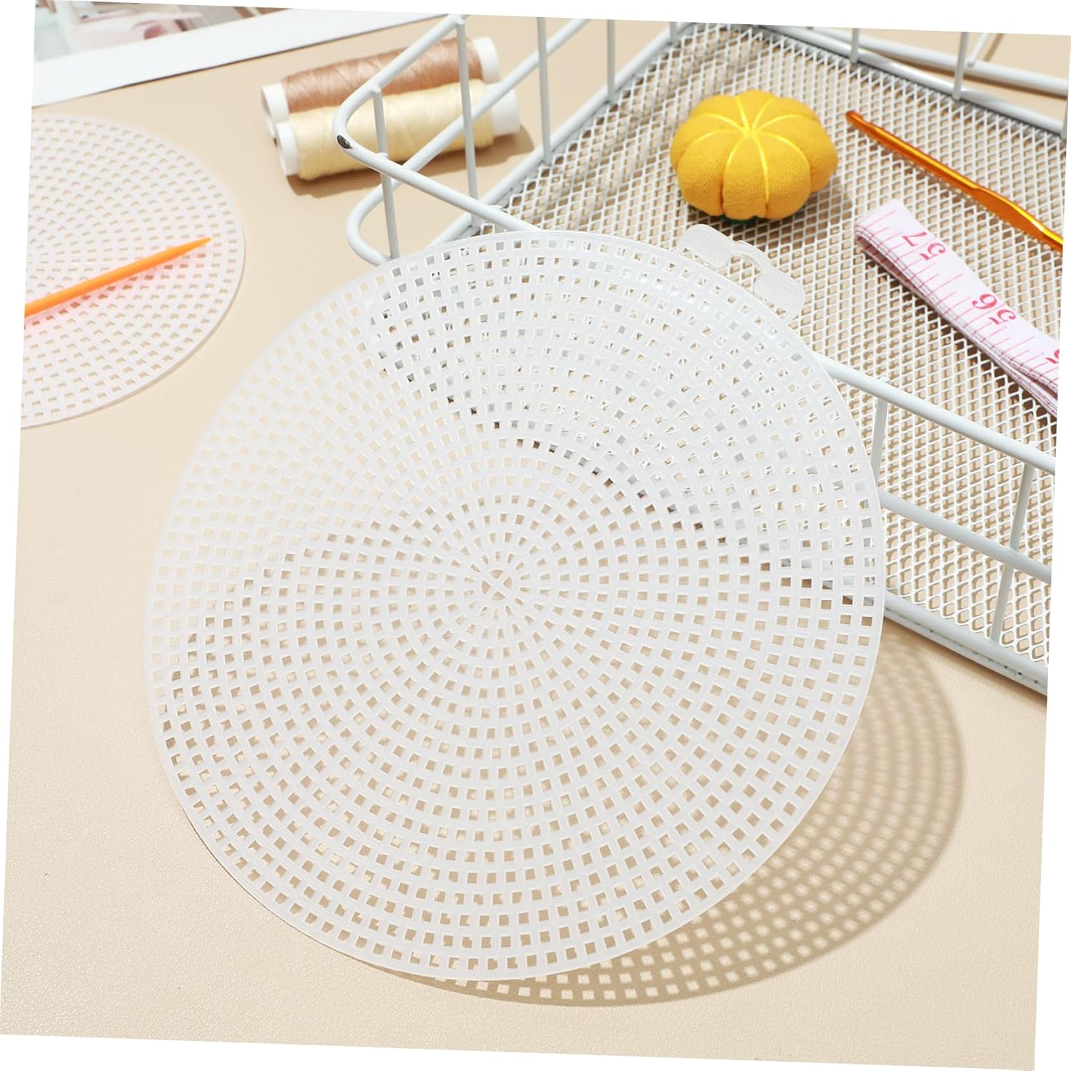 MINAOLULUS 30Pcs Multi Function Portable Plastic Mesh Canvas Sheets for Household Use for Cross Stitch DIY Crafts and Sewing Projects