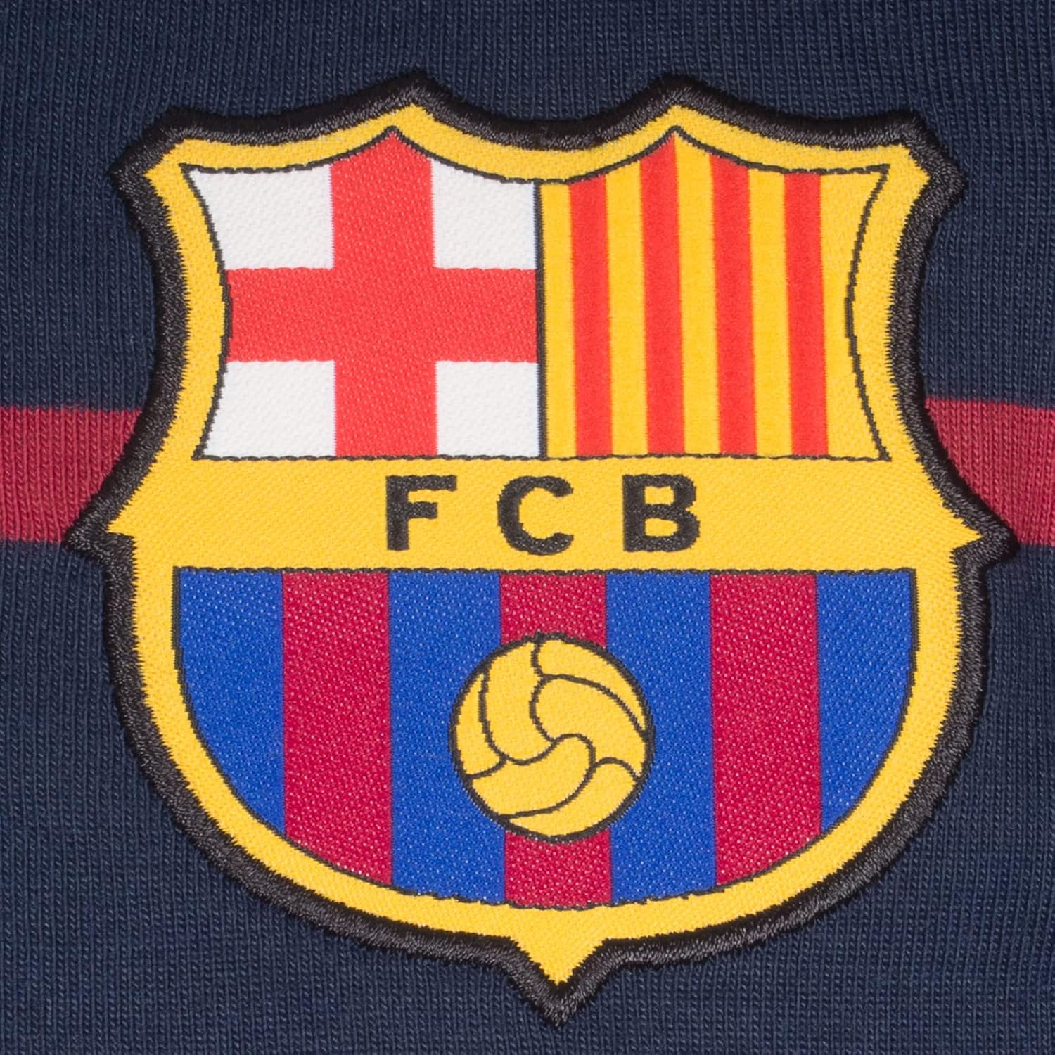 Vista 3 de FC Barcelona - Camisa polo a rayas para hombre