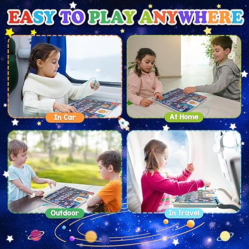 Miniatura 6 de FICCURYS Rompecabezas magnético de letras del alfabeto laberinto, juguetes Montessori de habilidades motoras finas para niños de 3 años en adelante,