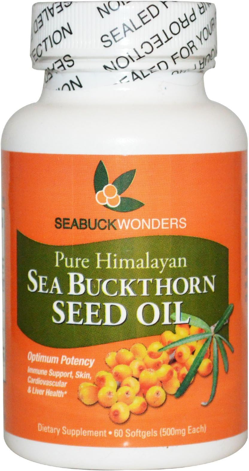 Seabuckwonders SEABUCK WONDERS SEA BUCKTHORN SEED OIL, 60 SGEL
