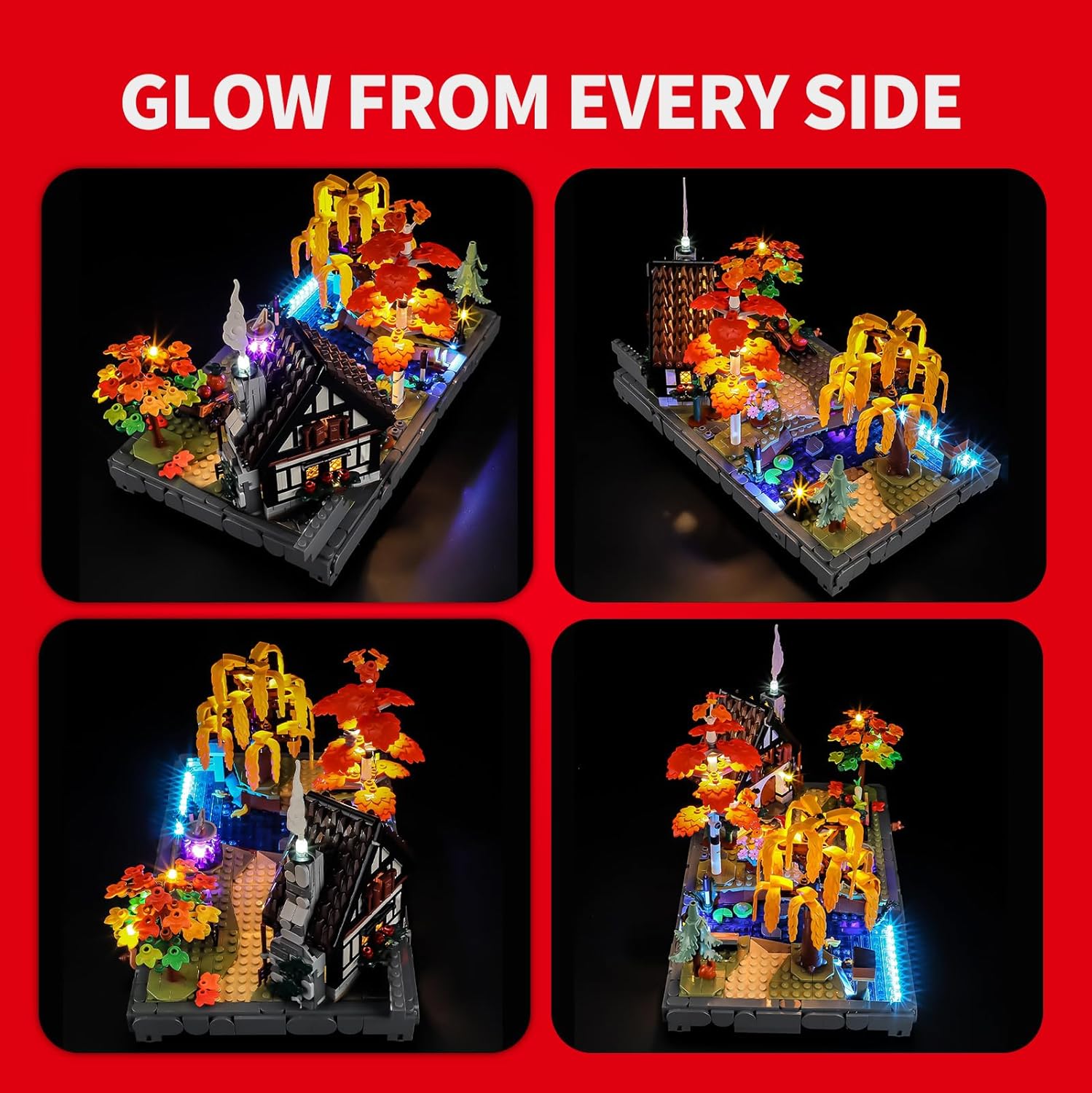 BRIKSMAX 2.0 Light Kit Compatible with Lego Icons Autumn Cottage Garden 11372 Building Sets- Original LED Lighting Kits (Accessories Only) for Display, Gifts & Collectors