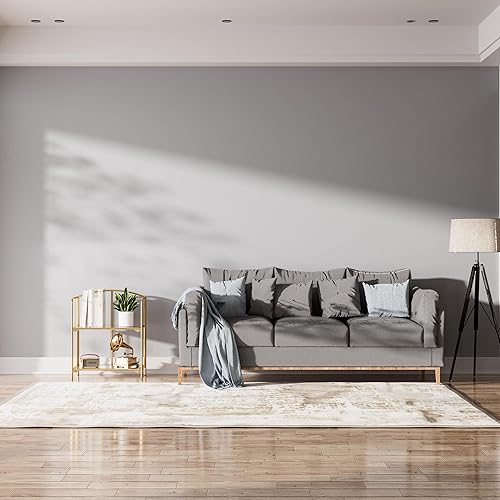 Miniatura 6 de Estantería plegable sin montaje, estantería dorada de 2 niveles, estante de metal para almacenamiento, estantería plegable para organización y