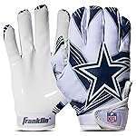 Franklin Sports NFL Dallas Cowboys Youth Football Receiver Gloves - X-Small/Small