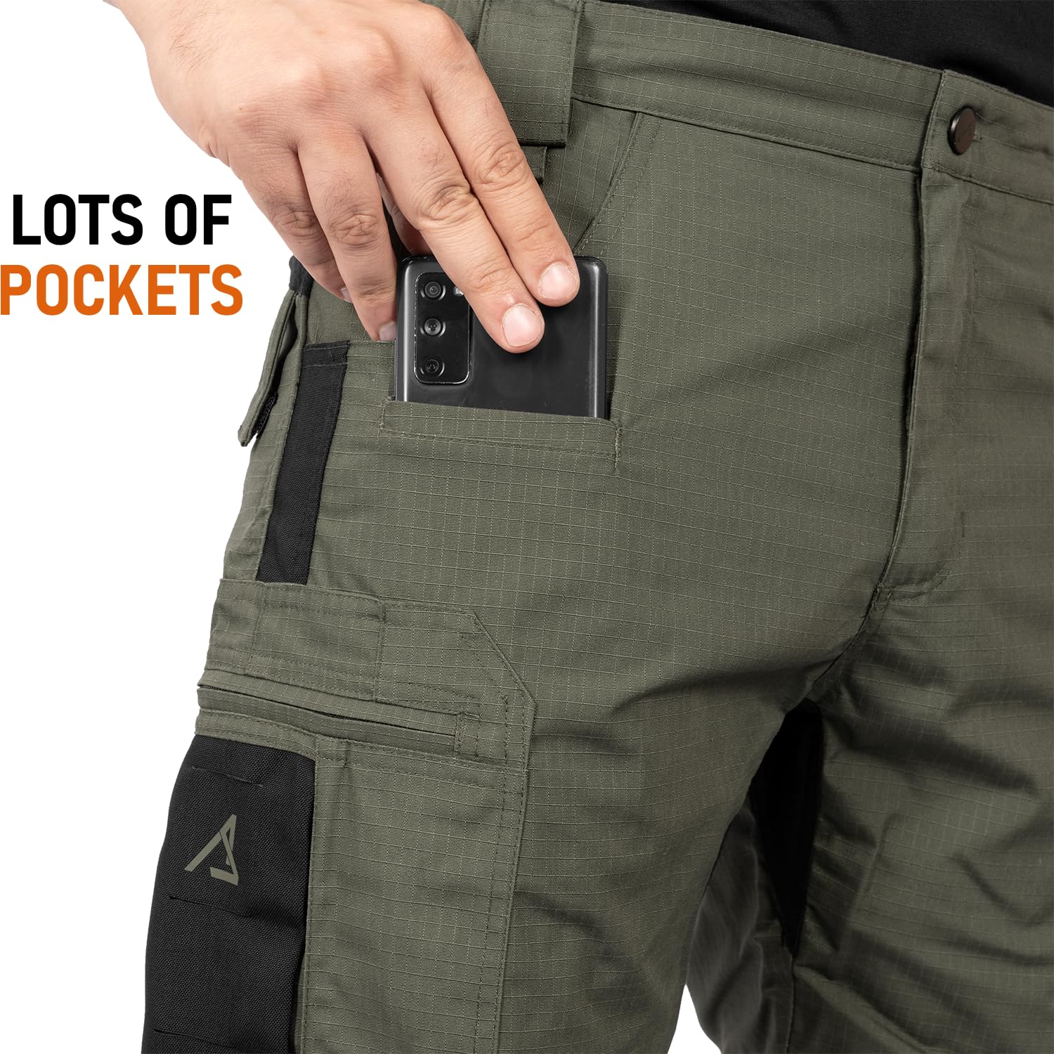 ACE Schakal Cargo-Hose kurz - Einsatz-Shorts mit Stretch-Bund für Männer - Taktische Outdoor-Hosen für Herren