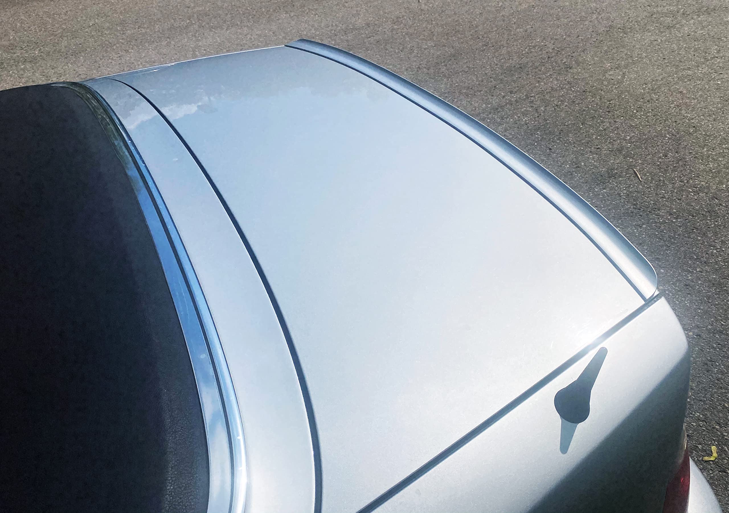 FLY DESIGN 77777700 Heckspoilerlippe, Hecklippe, Spoiler passend für BMW E46 Limo Coupe Cabrio, Bj. 1998 bis 2007, flexibel, leicht, waschanlagenfest, (Carbonschwarz Met. CC 416)