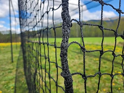 Miniatura 2 de BATTING CAGES INC. BCI Red de jaula de bateo, HDPE para béisbol y softbol para lanzar jaulas de bateo, cordel #42, varios tamaños