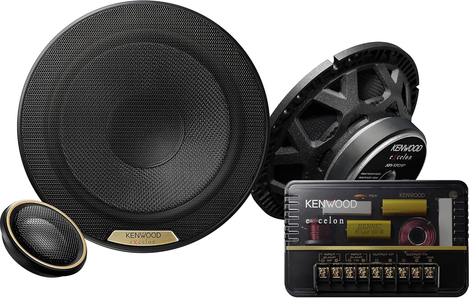 Kenwood Excelon XR-1701P High-Resolution Audio Certified 6-1/2" Component Speaker