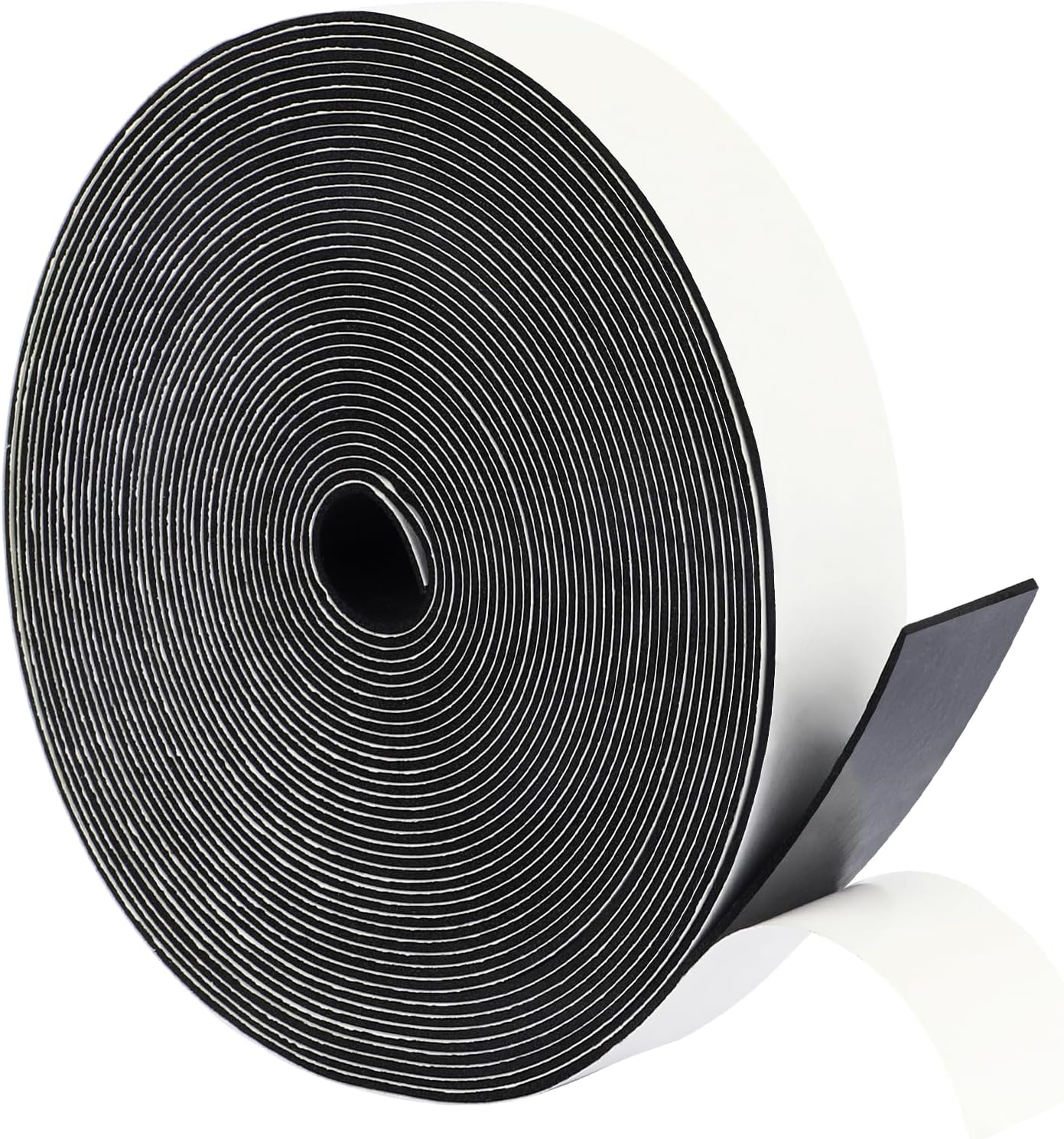 Yotache Thin Weather Stripping Door Seal 1" x1/16, Close Cell Foam Tape with Adhesive for Doors Insulation, Total 33 Feet Long