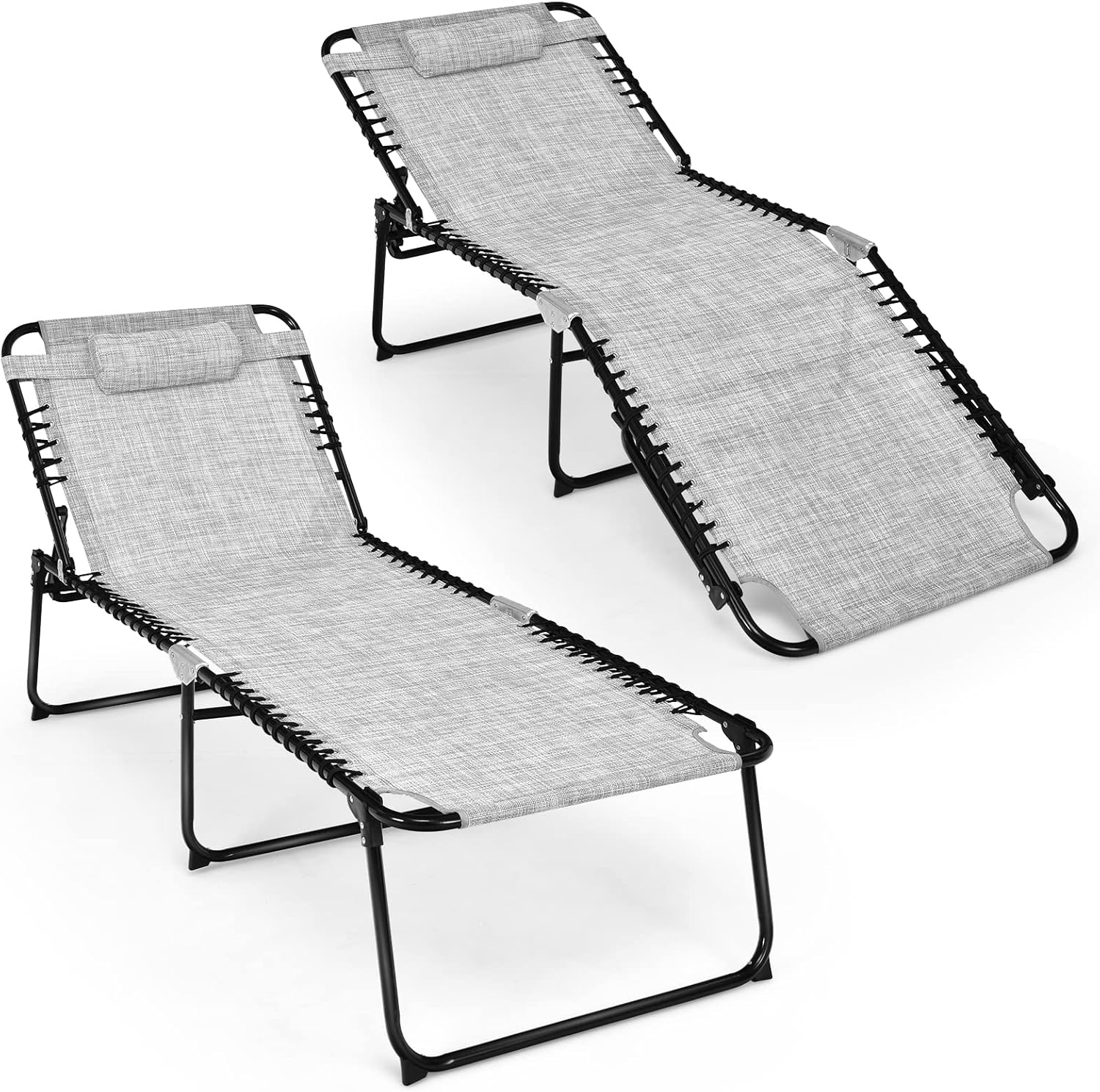 Giantex Patio Lounge Chair Folding Tanning Chair