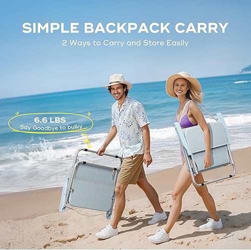 Miniatura 13 de Silla ligera plegable sillas de camping, silla de mochilero sillas de senderismo ultraligeras, sillas de camping compactas, capacidad de peso de 176