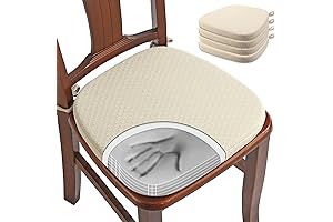 BUYUE Memory Foam Dining Room Seat Cushions 4 Pack