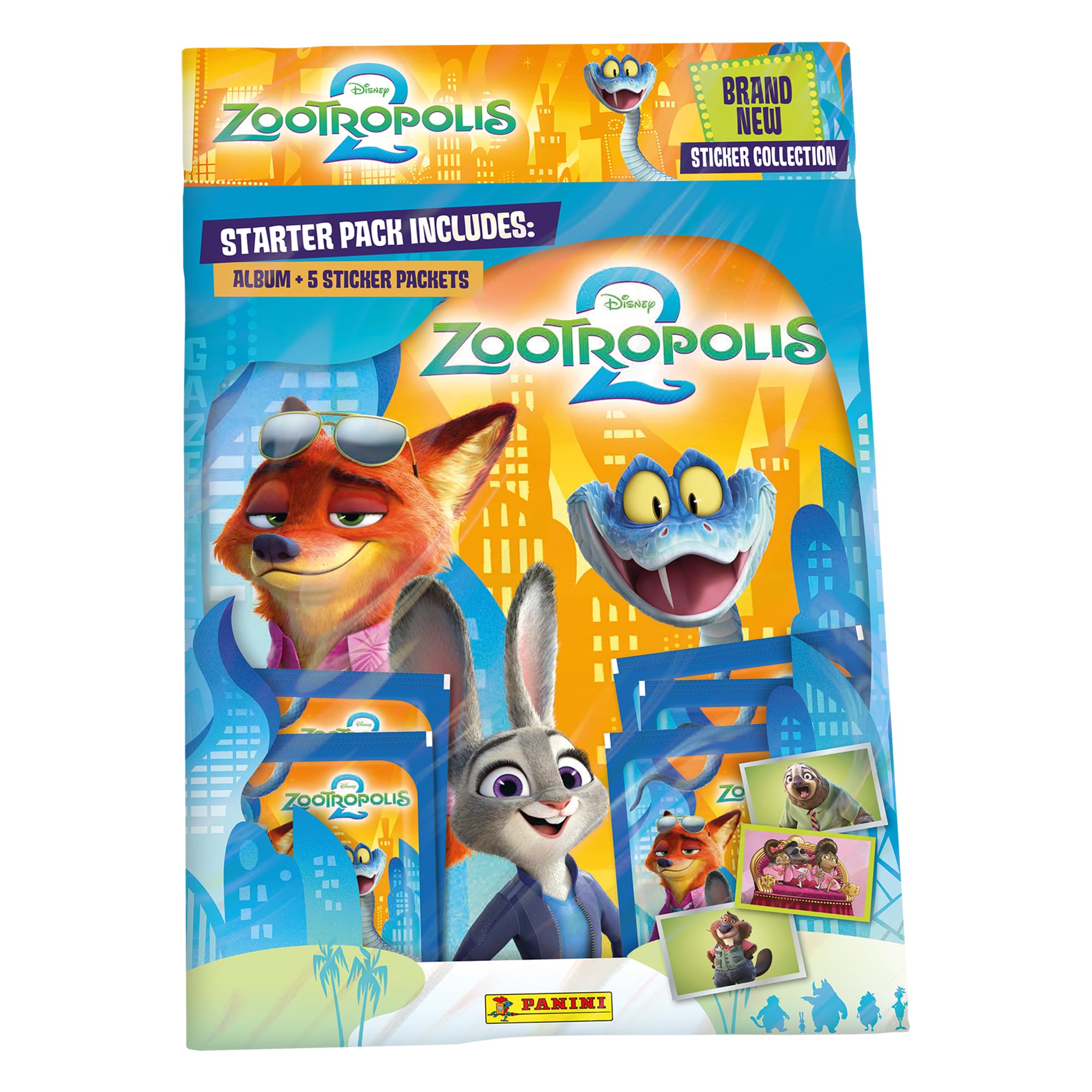 Panini Zootropolis 2 Sticker Collection - Starter Pack