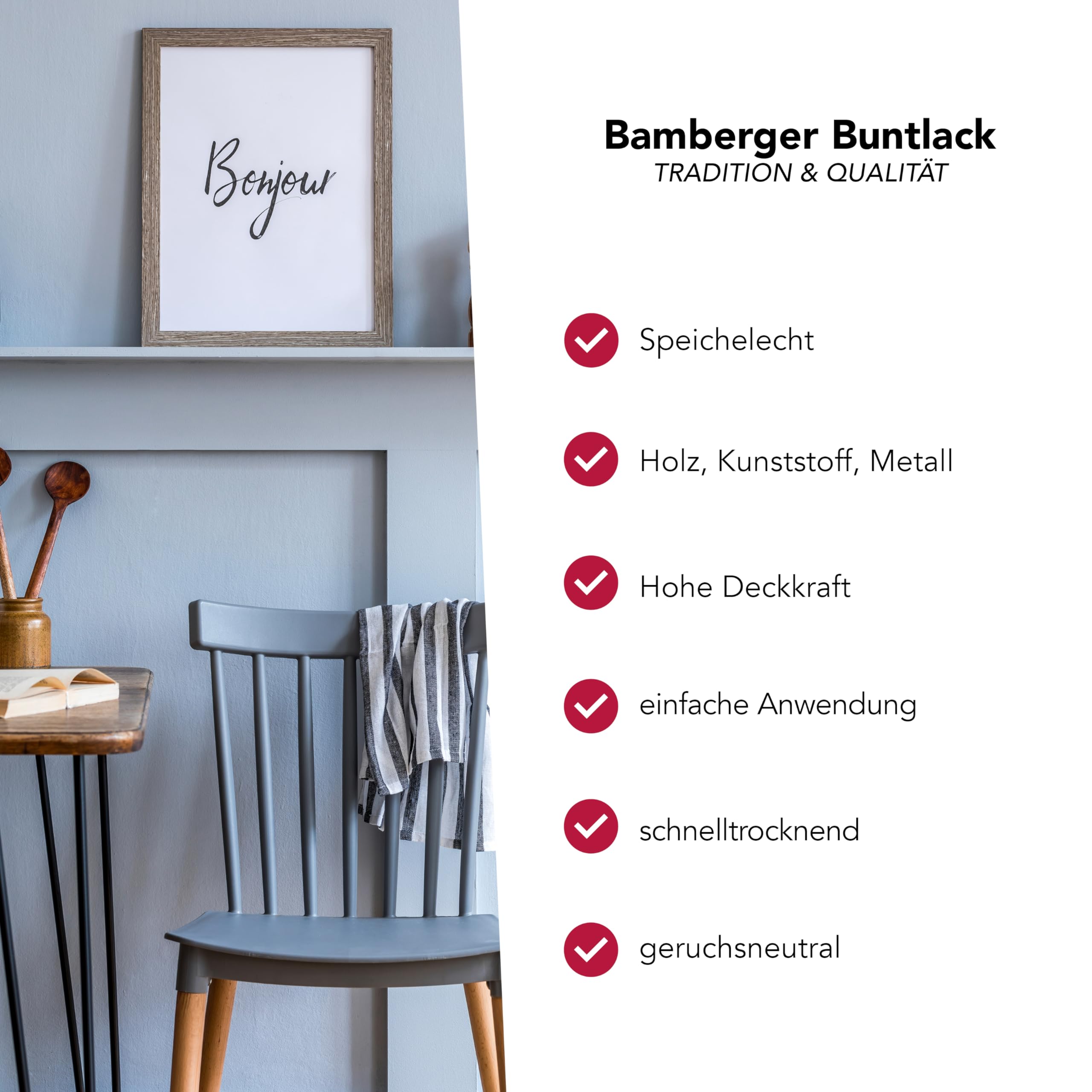 Buntlack 2in1 für Holz matt 2,5 L (Anthrazit Grau)