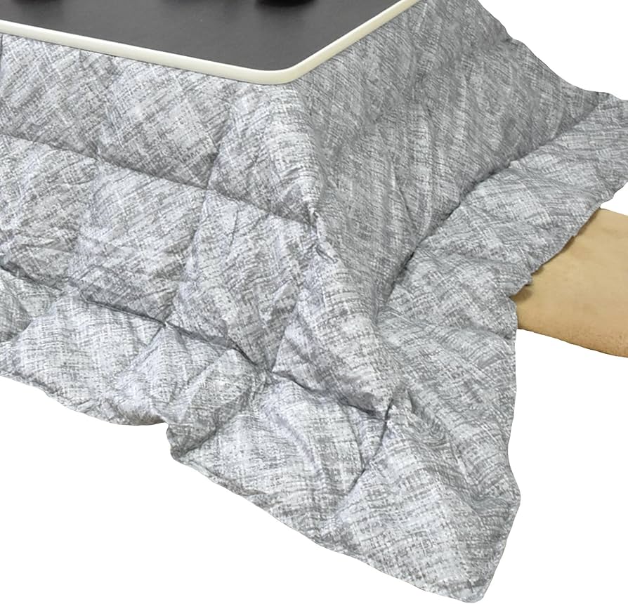 Amazon｜丸八真綿 洗える 羽毛こたつ布団 長方形 190×240cm グレー