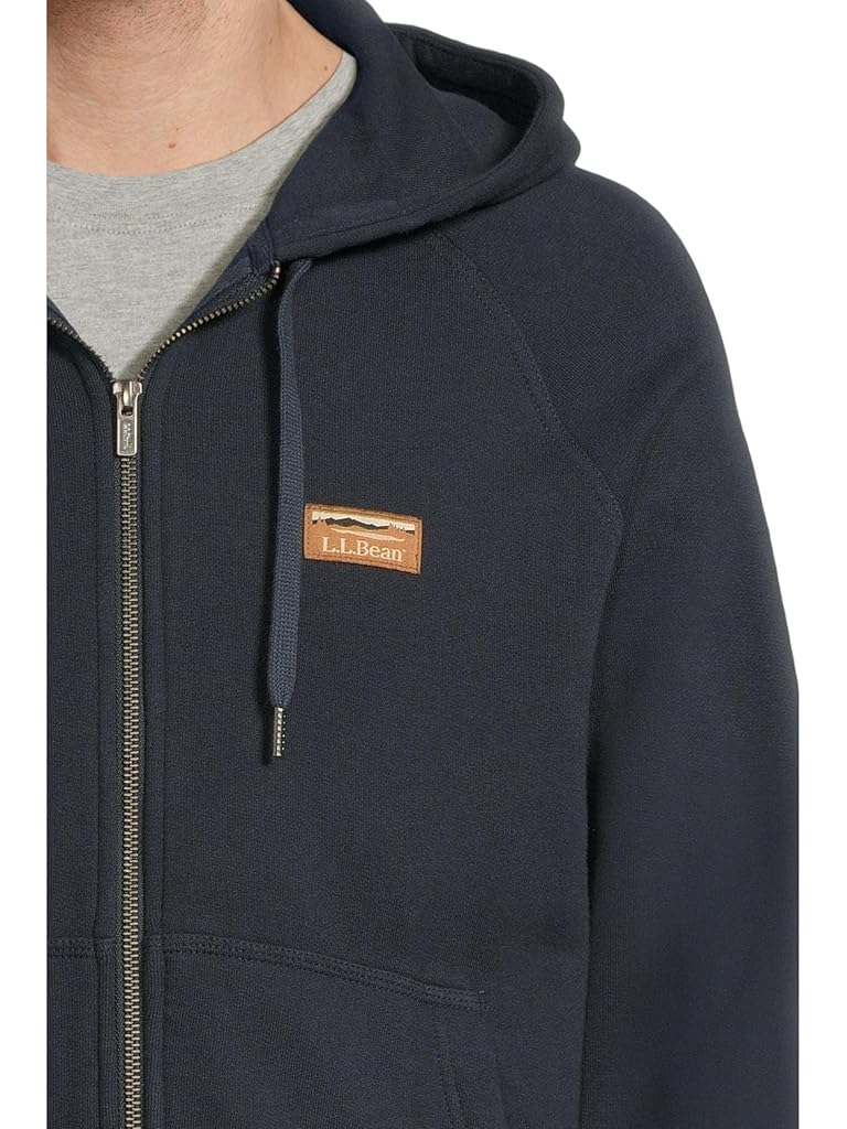 Navy L.L.Bean Katahdin Iron Works® Full-zip Sweatshirt Hooded