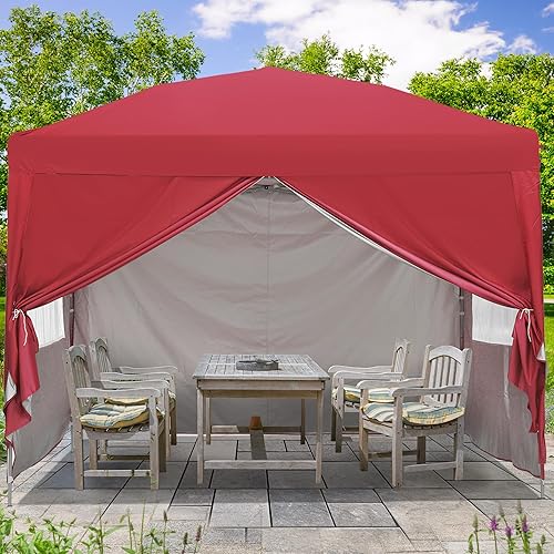 Miniatura 3 de GDY Tienda de campaña desplegable para exteriores, toldo de 10 x 10 pies con 4 paredes laterales, fácil de instalar, para eventos, fiestas,