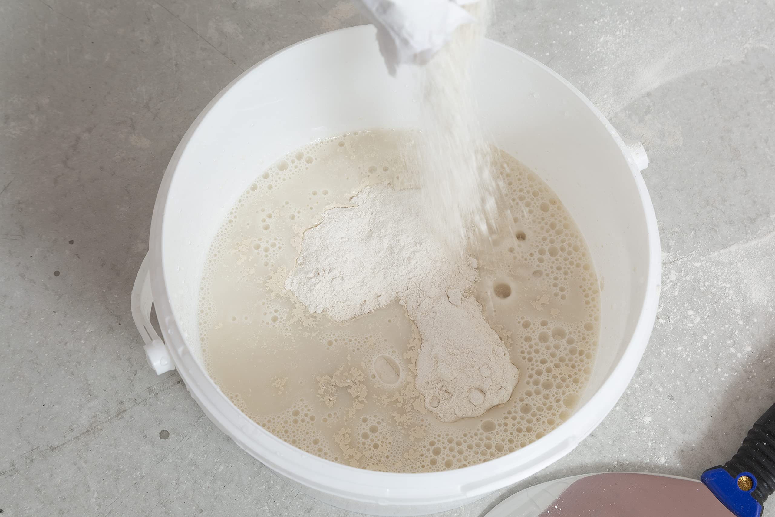 Knauf Uniflott Gipsspachtel-Masse 25 kg Spezial-Gips hochfest schrumpfarm für Gipsplatten HRK HRAK