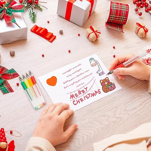 Miniatura 7 de Bolígrafos de gel con purpurina de 36 colores, 40% más bolígrafos de tinta de punta fina, bolígrafos de gel de neón para libros de colorear para