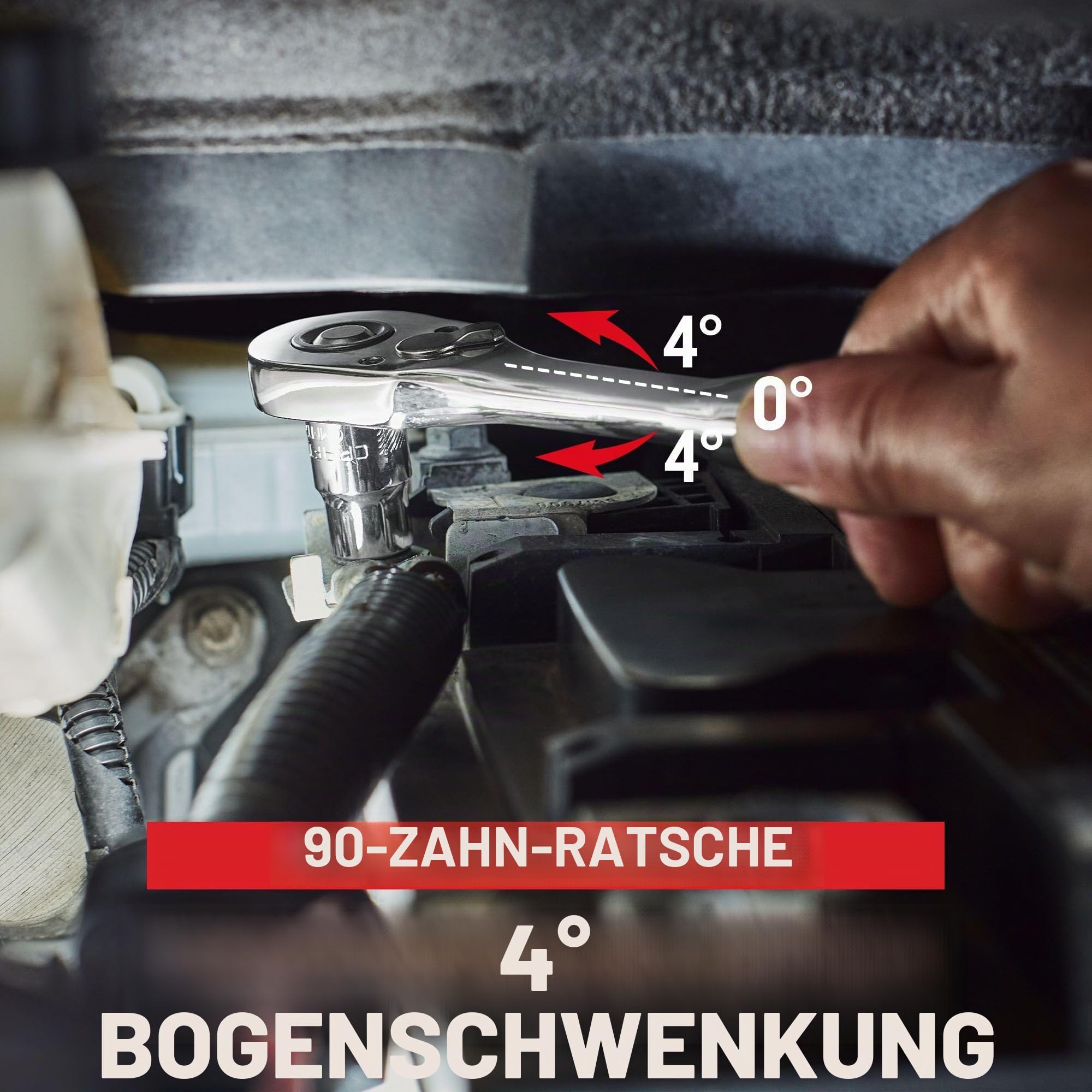 Craftsman, 262-teiliges Mechaniker-Werkzeugset mit Versastack-Werkzeugkasten mit 3 Schubladen, Zoll- und metrisches Steckschlüsselsatz mit Kombinationsschlüsseln und Zündkerzen-Stecknüssen (CMMT45309)