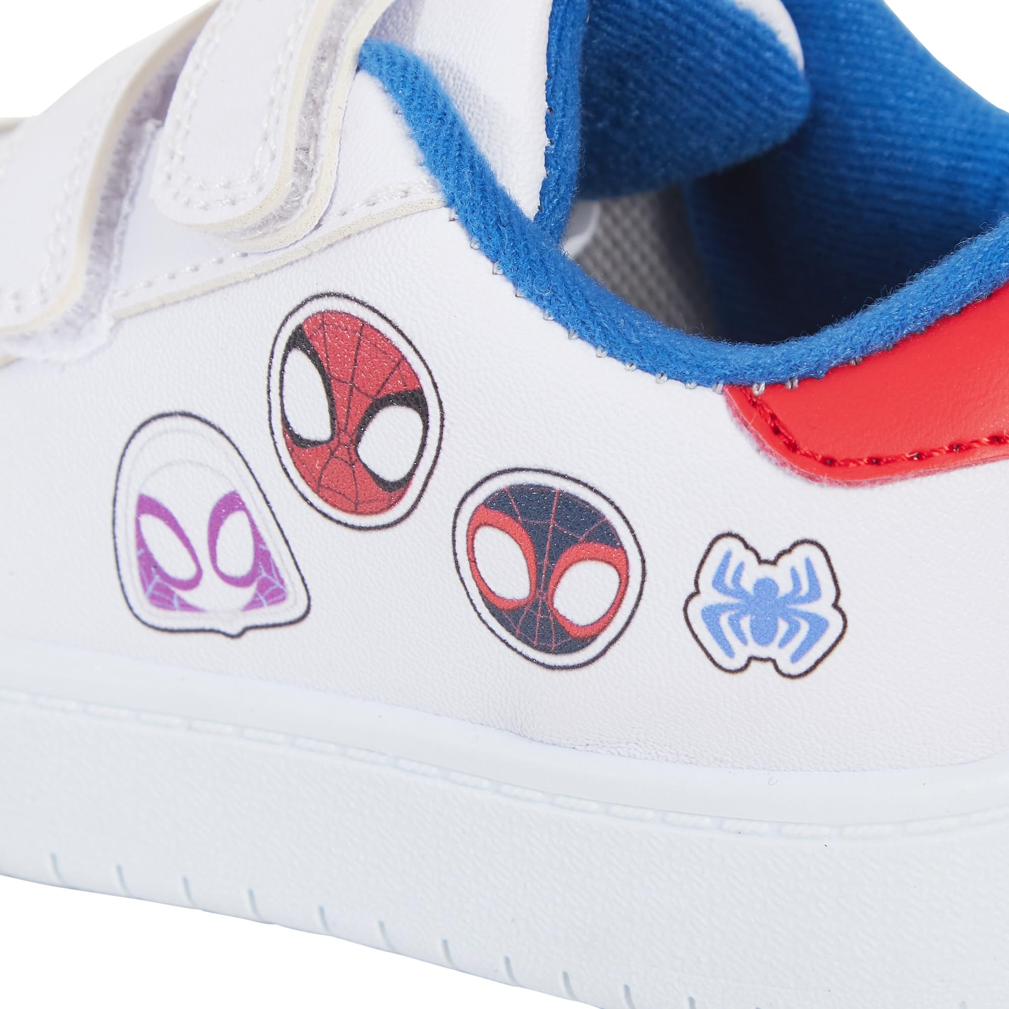 Kids Spidey and His Amazing Friends sneakersy chłopcy dziewczęta białe łatwe w dotyku zapięcie na co dzień czółenka buty do biegania trampki