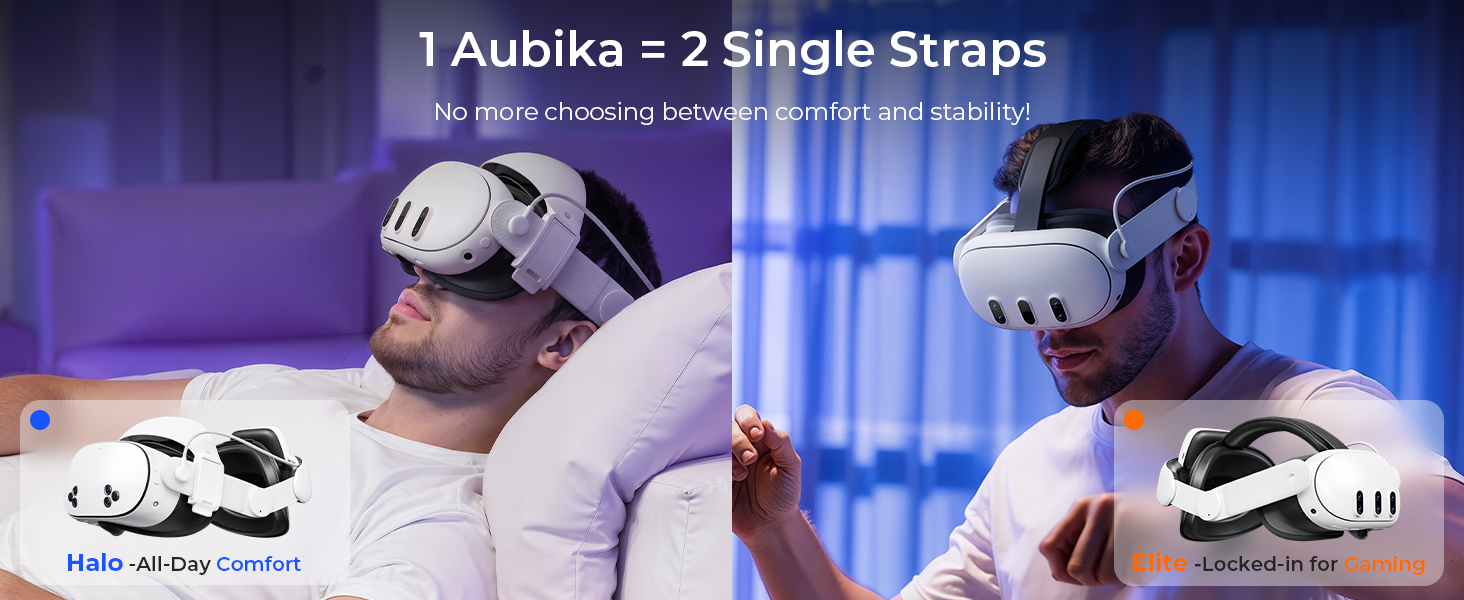 Amazon.com: Aubika New 2 in 1 Halo & Elite Mode VR Head Strap