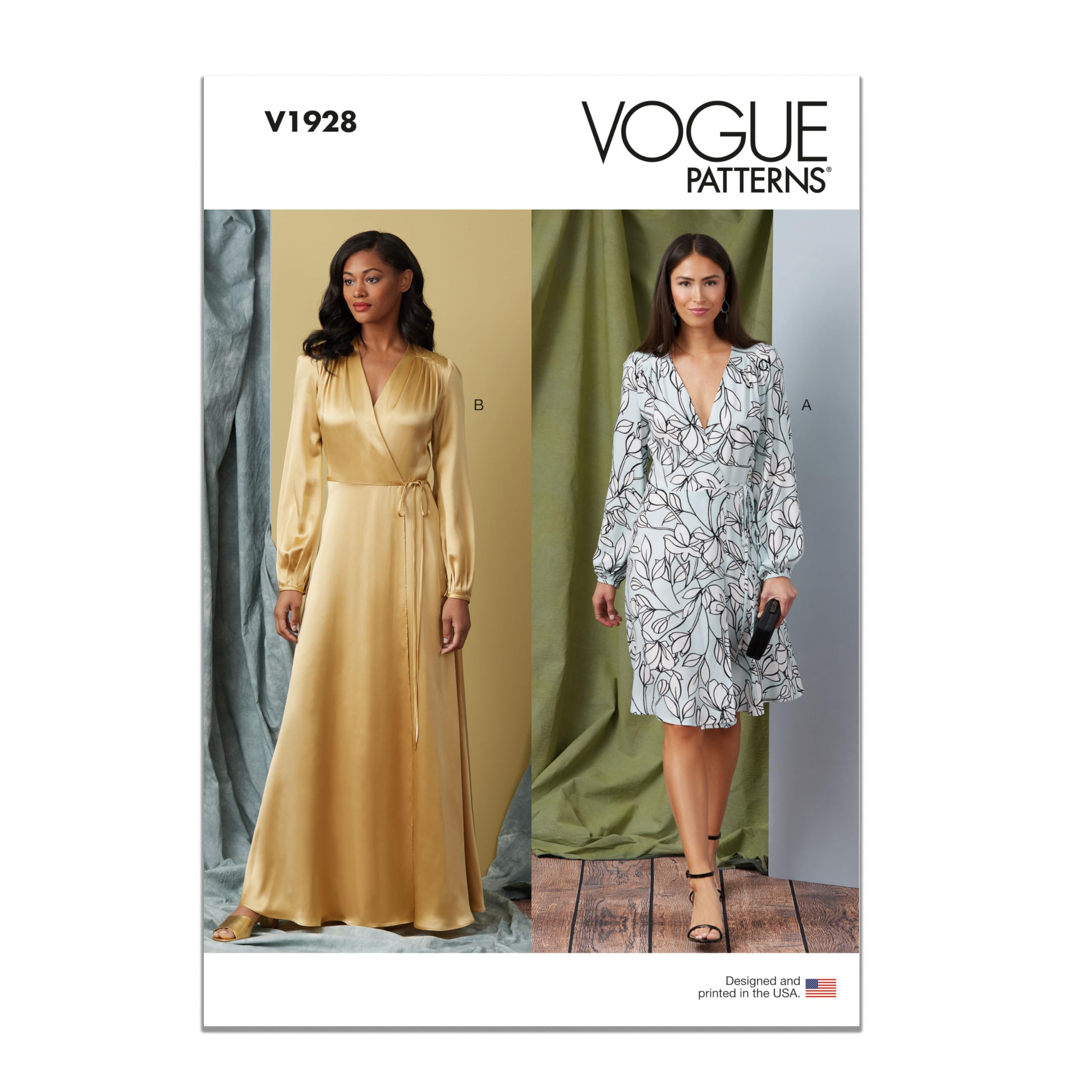 Vogue PatternsMisses' Nightgown Sewing Kit, Design Code V1928, 6-8-10-12-14, Multicolor