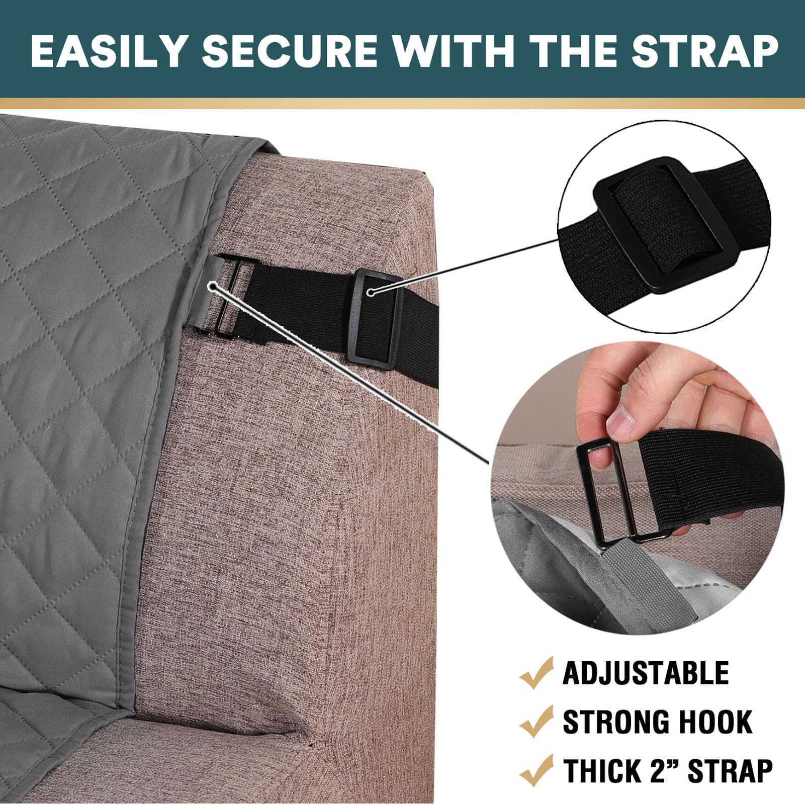 flexman Waterproof Sofa Cover, Dog Sofa Cushion, Anti Slip Bottom, Reversible Machine Washable All Seasons Pet Blanket for Furniture Bed Couch Sofa