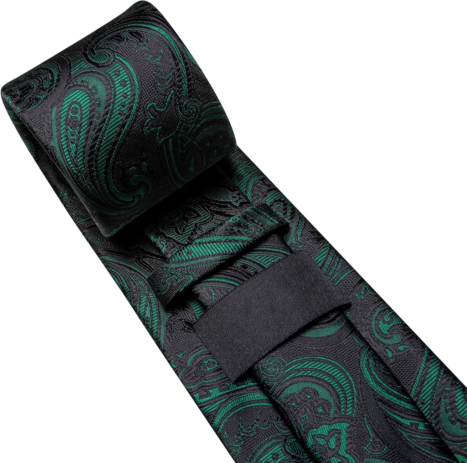 Dubulle Ties for Men Silk Mens Paisley Floral Striped Necktie and Handkerchief Cufflinks Wedding - Image 5