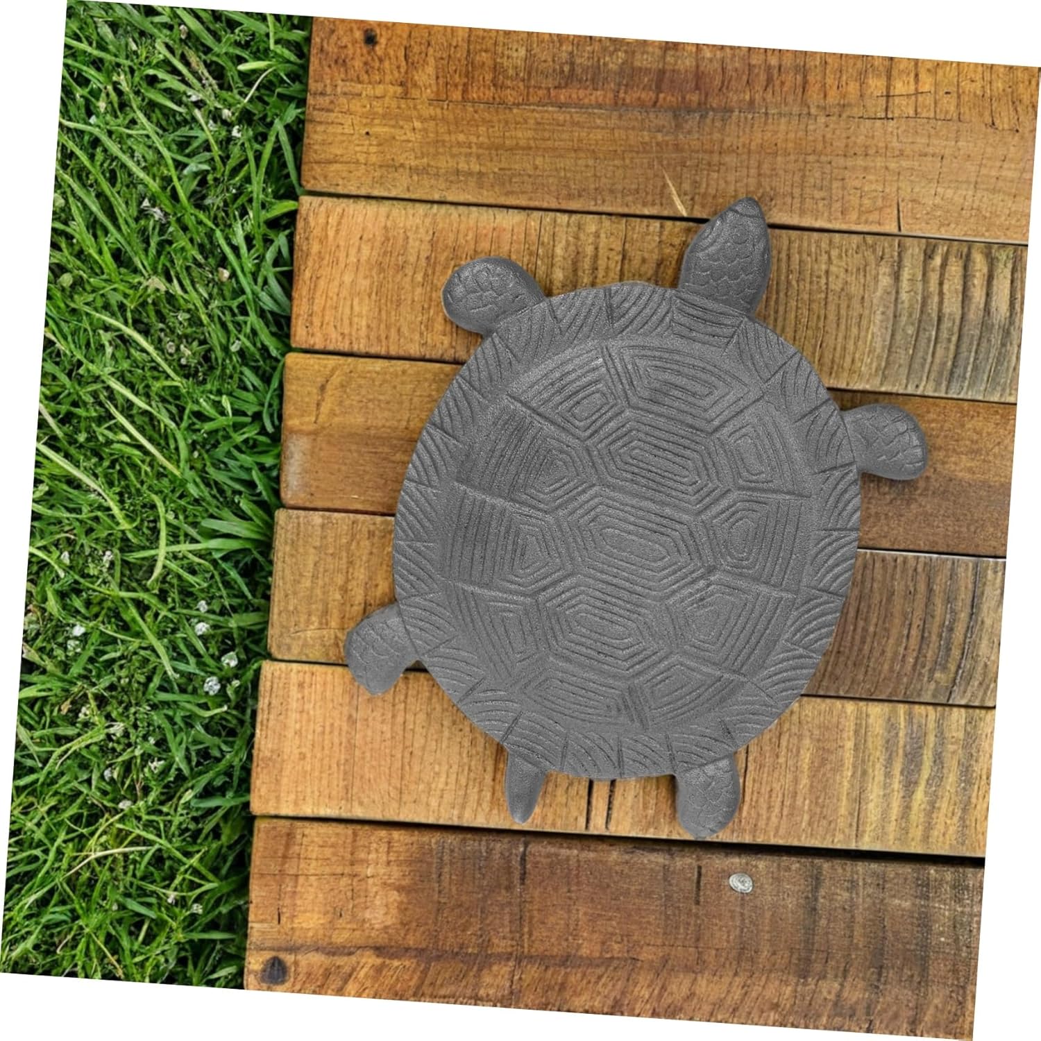 YARNOW Turtle Garden Stepping Iron Turtle Figurine for Outdoor Decor Slip Surface Low Maintenance Garden Pathway Mat for Walkways and Patios