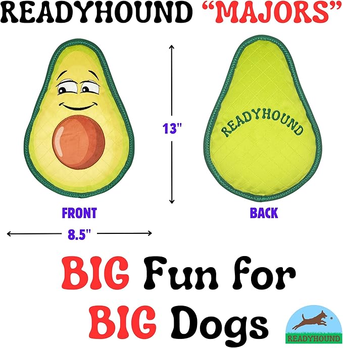 Juguete para perros Mordible y Sonoro Aguacate Grande Duradero miniatura 2