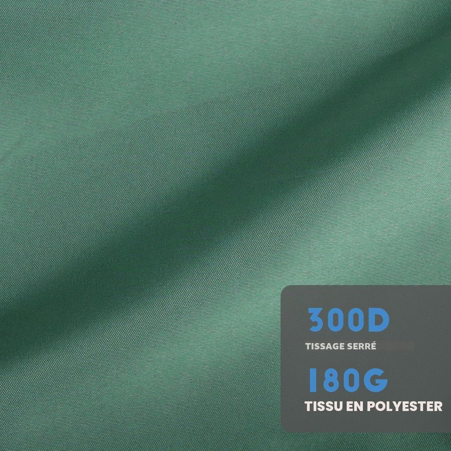 Tissu parasol 6 tiges 3 mètres. Remplacement parasol résistant et épais. Pièce de rechange pour 3 m 6 baleines.