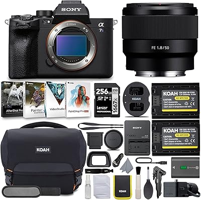 Sony Alpha a7S III Mirrorless Digital Camera with 50mm Full Frame Prime Lens Bundle 6 Items