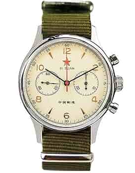 美品　SEAKOSS 手巻き　1963 クロノグラフ　箱付　希少　ブルー 美品 SEAKOSS 手巻き 1963 クロノグラフ 箱付 希少 ブルー