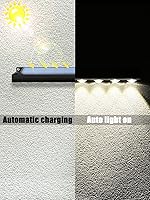 Vista 5 de Solar Sign Light Wall lamp,2Pack Set of Solar Outdoor Sign Light, with Automatic Charging and Automatic on/Off Function, Suitable for Billboard