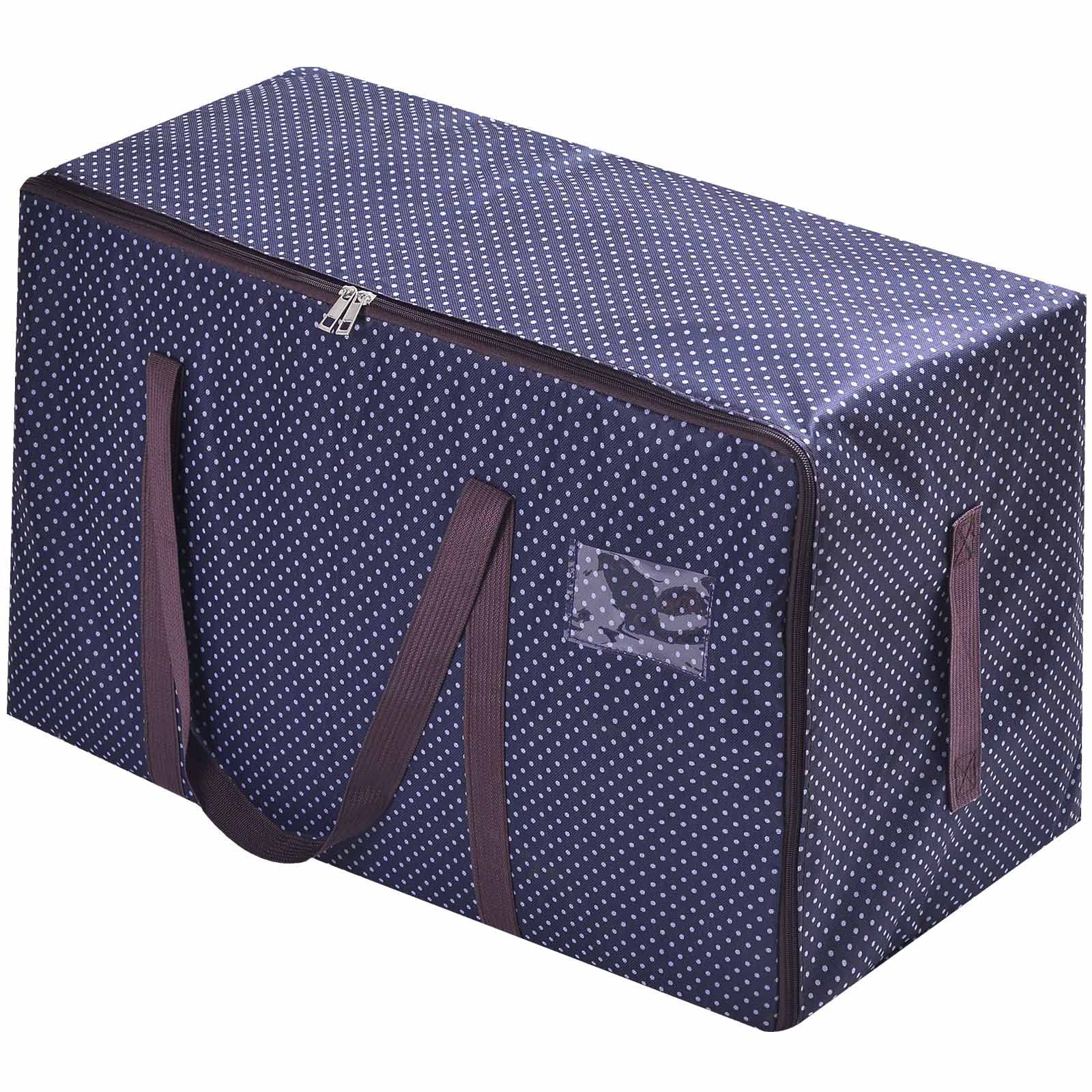 Rainberg 110L Large Storage Bag, Fabric Clothes Bag, Thick Large Size Under Bed Storage, duvet storage bag, Moisture proof. (Blue) — image 1