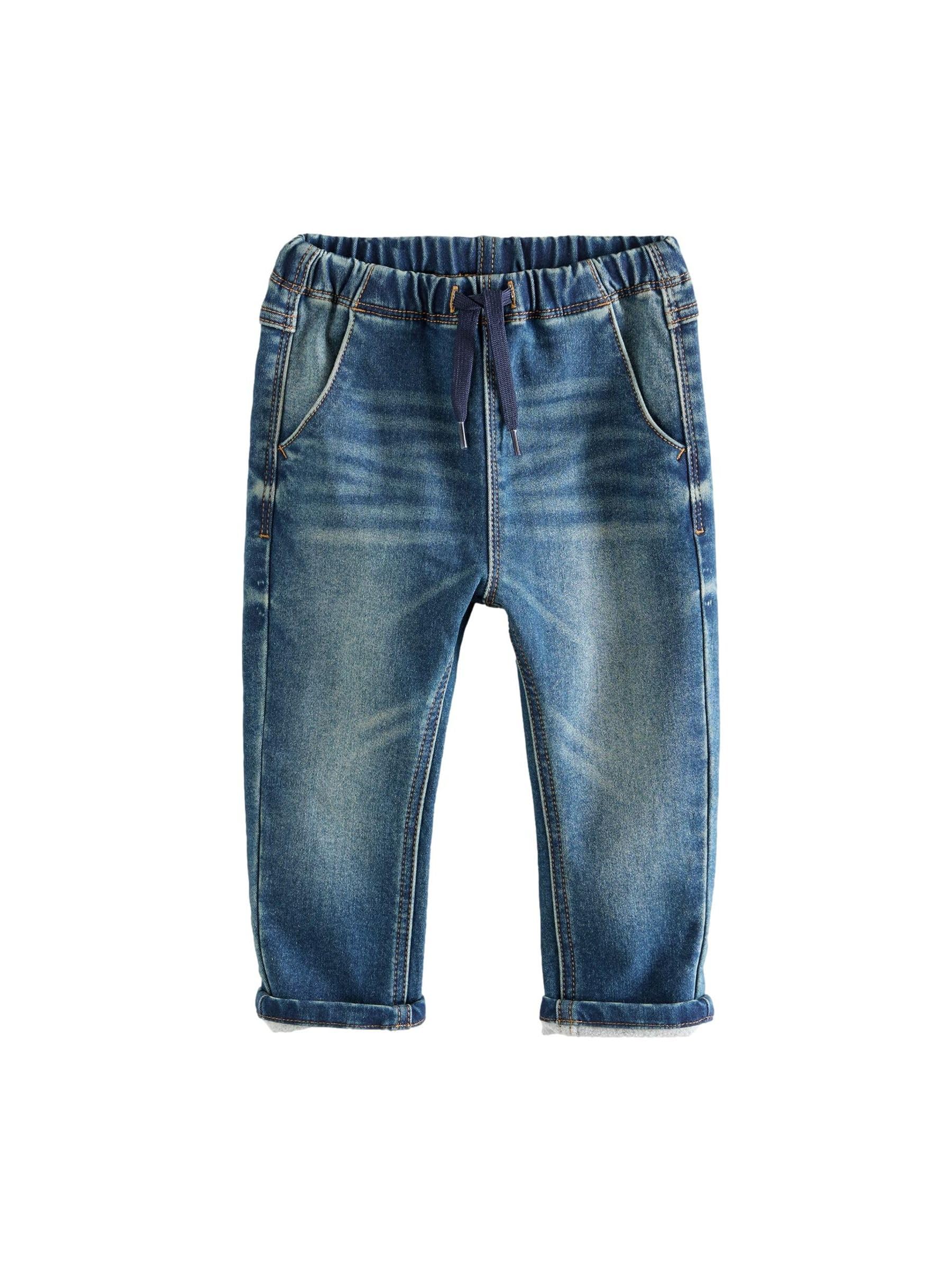 NEXT Ragazzo Jeans Super Morbidi Elasticizzati Senza Chiusura Vintage Wash 18 Mesi-24 Mesi