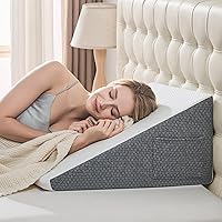 Vista 9 de Yojoker Wedge Pillow for Sleeping - 10 Inch Bed Wedge for Headboard Triangle Pillow, Memory Foam Wedges for Acid Reflux, GERD, Snoring, Post Surgery