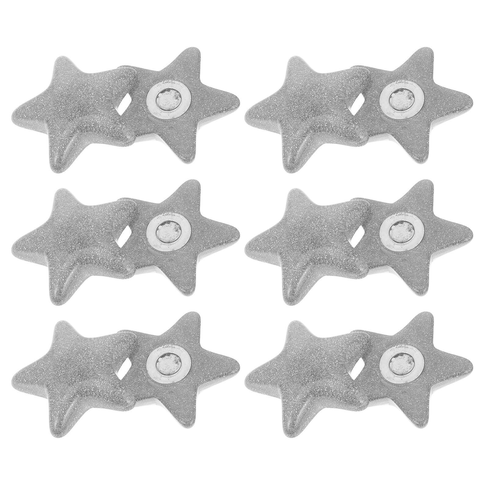 Pesas magnéticas para cortinas POPETPOP imanes plateados de ABS pack de 6 pares
