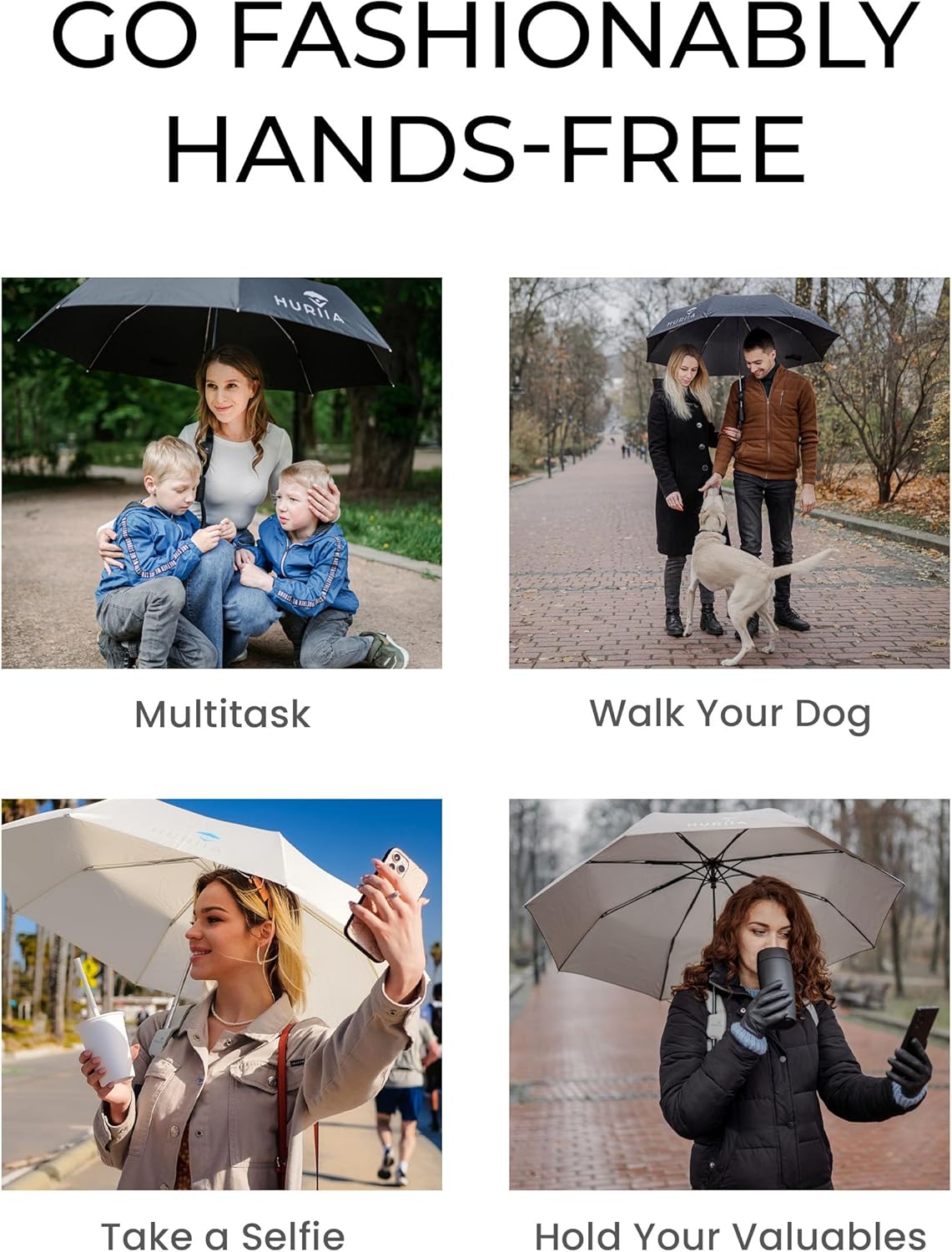 Hands-Free Umbrella Holder, Wearable Portable Umbrella Strap, Fits Any 8-10mm Small Parasol for Backpack Use, Essential Traveling Accessories for Daily Use